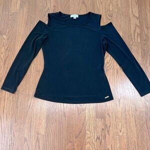 Calvin Klein Cold Shoulder Long Sleeve Top size S